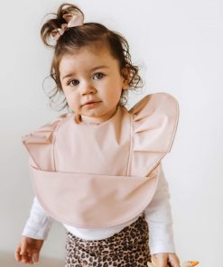 Nude Frill Waterproof Bib