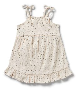 Crinkle Ruffle Dress Chasing the Moon